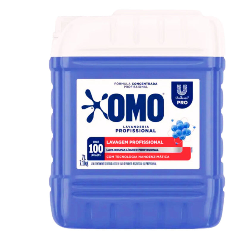Lava Roupas Lavanderia Pro Líquido 7L Omo