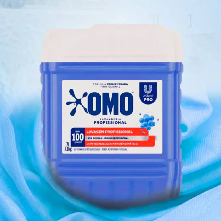 Kit 2und Lava Roupas Líquido Lavanderia Pro Omo 7L cada